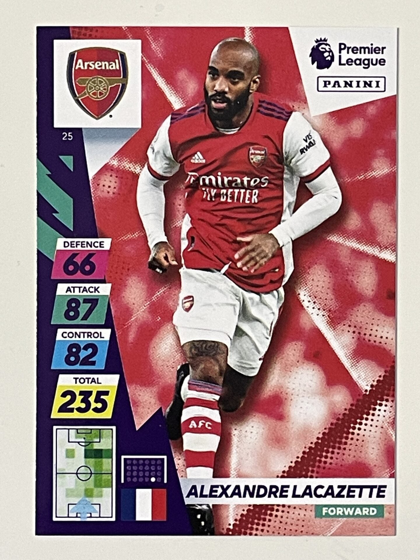 Alexandre Lacazette Arsenal Base Panini Adrenalyn XL PLUS Premier League 2021 2022