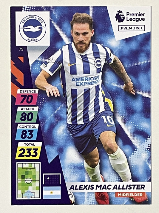 Alexis Mac Allister Brighton Base Panini Adrenalyn XL PLUS Premier League 2021 2022