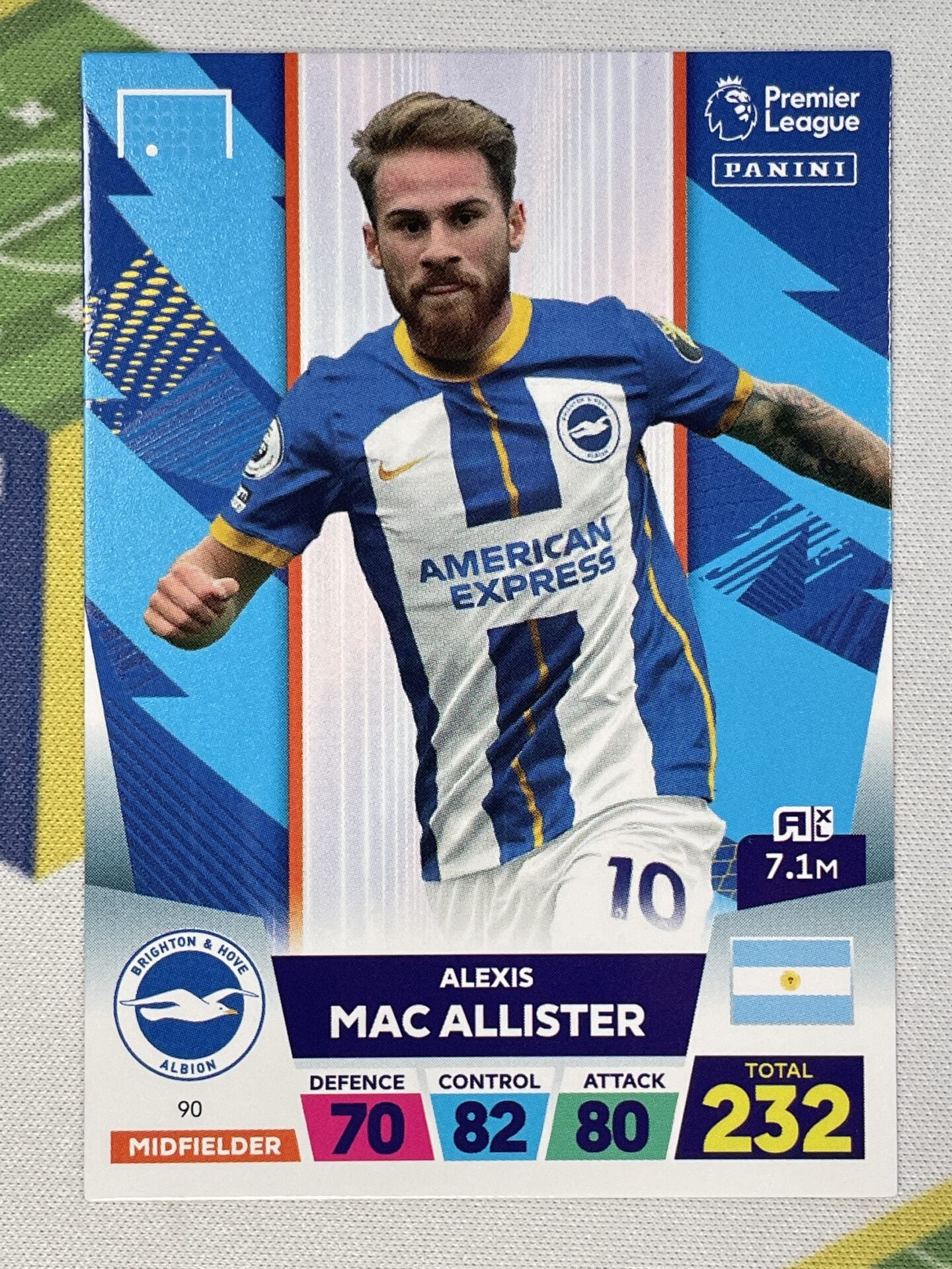 Alexis MacAllister Brighton Panini Premier League Adrenalyn XL 2023 Card