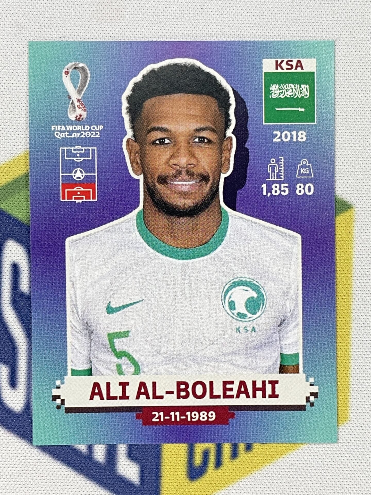 Ali Al-Boleahi Saudi Arabia Panini World Cup 2022 Qatar Stickers