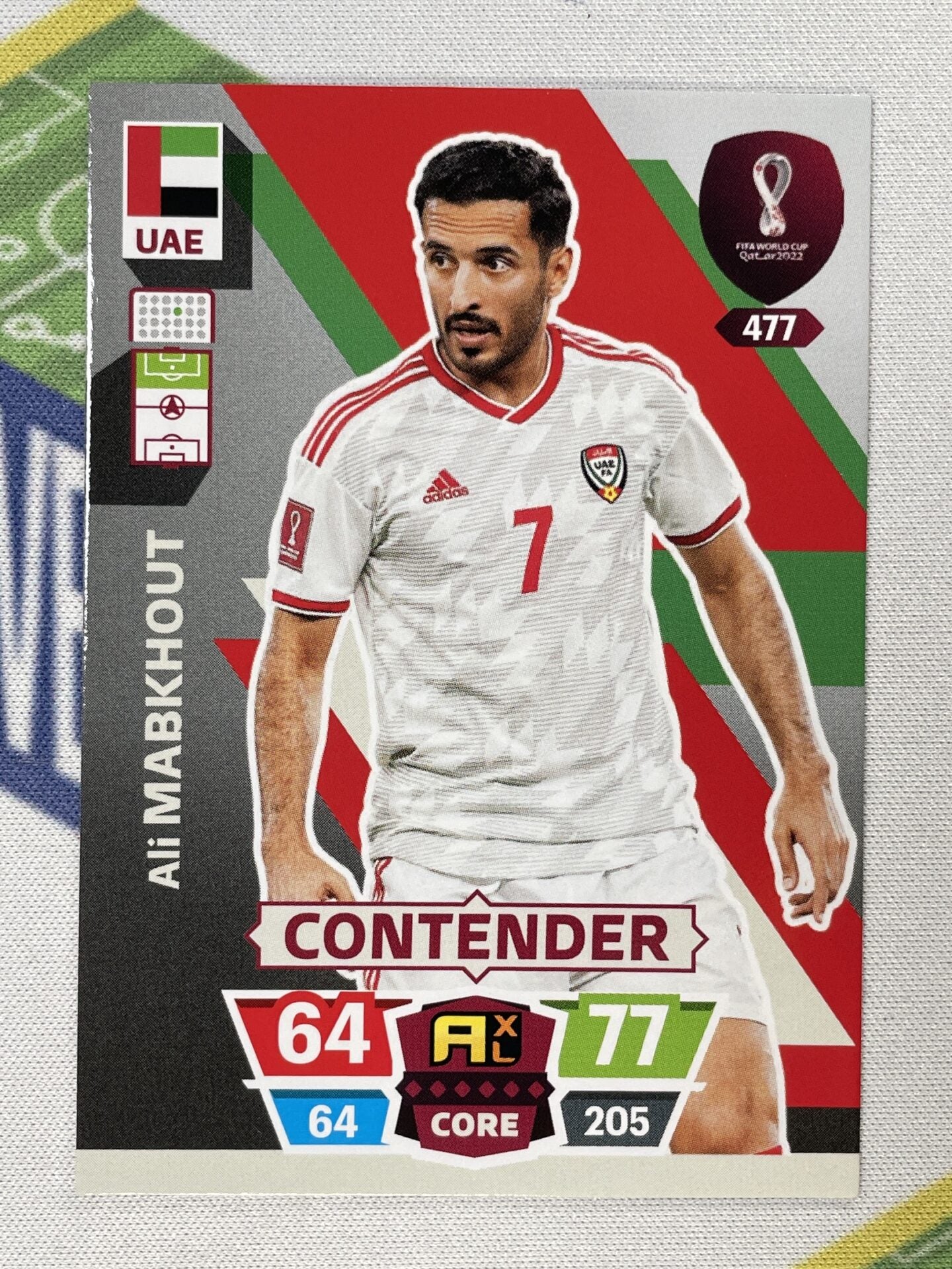 Ali Mabkhout UAE Panini World Cup 2022 Adrenalyn XL Card