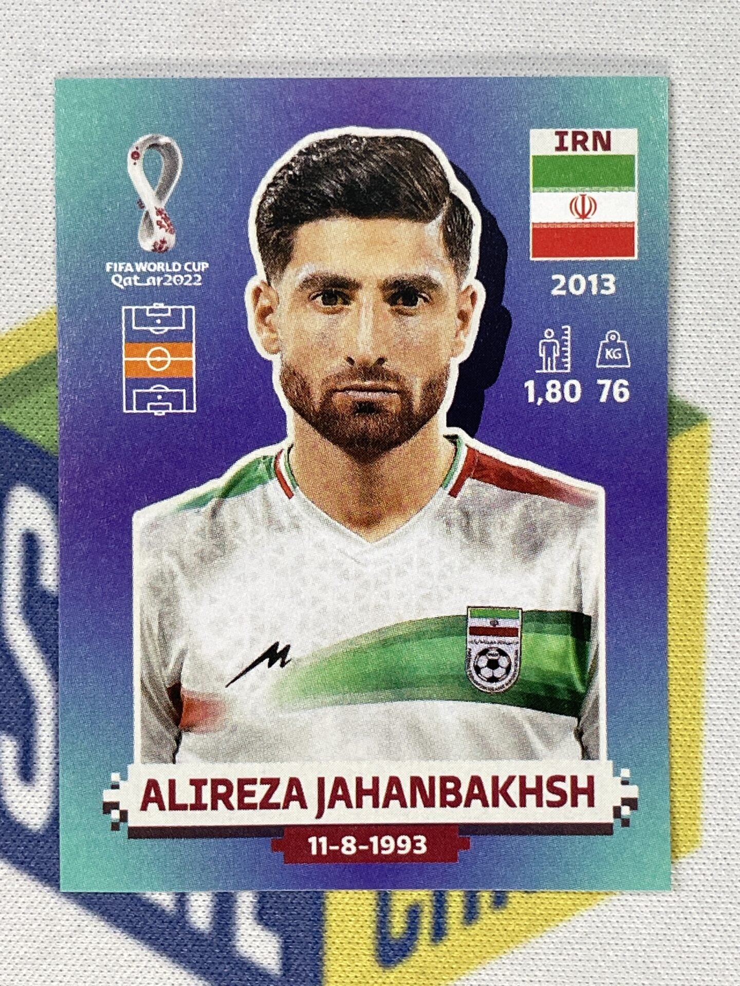 Alireza Jahanbakhsh Iran Panini World Cup 2022 Qatar Stickers