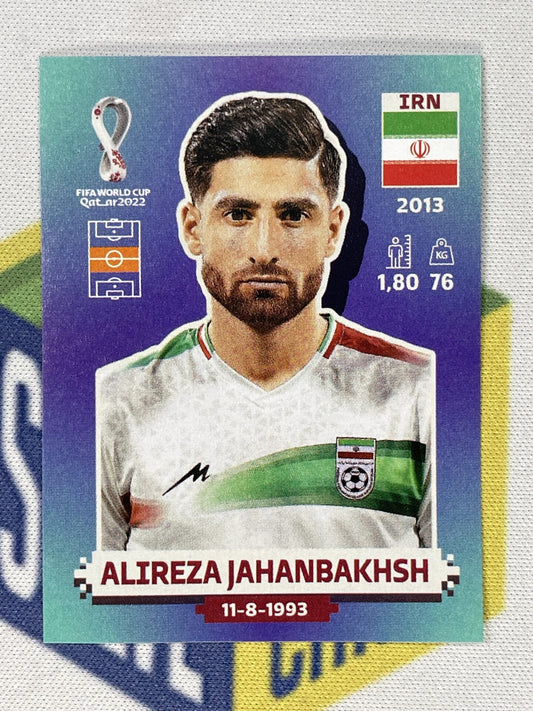 Alireza Jahanbakhsh Iran Panini World Cup 2022 Qatar Stickers