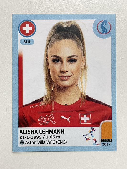 Alisha Lehmann Switzerland Base Panini Womens Euro 2022 Stickers Collection