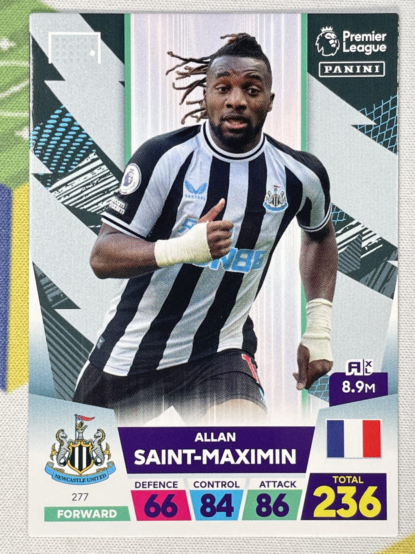 Allan Saint-Maximin Newcastle Panini Premier League Adrenalyn XL 2023 Card