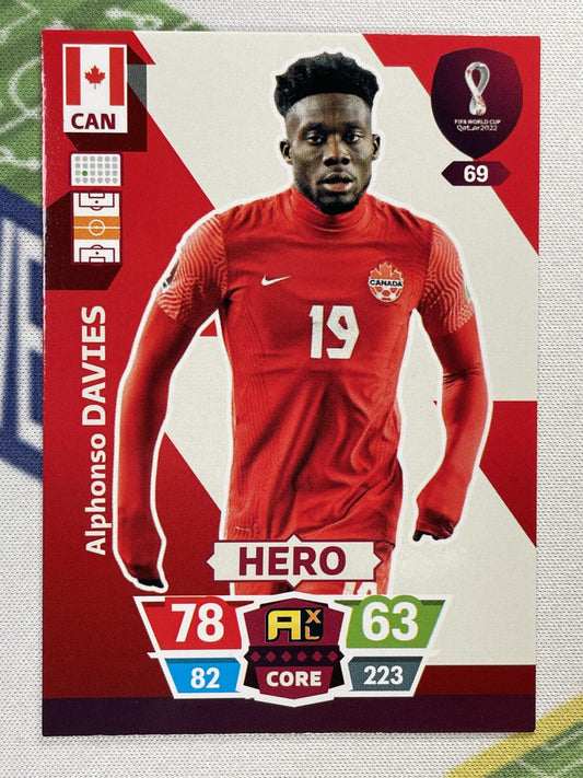 Alphonso Davies Canada Panini World Cup 2022 Adrenalyn XL Card