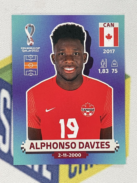 Alphonso Davies Canada Panini World Cup 2022 Qatar Stickers