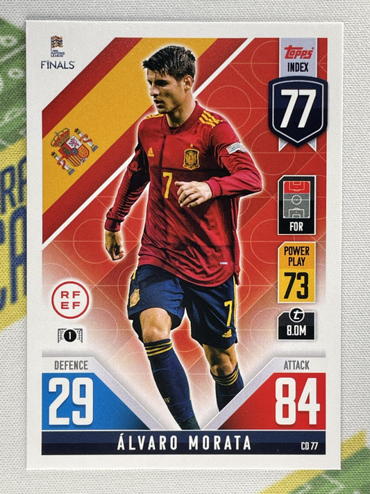 Alvaro Morata Spain Topps Match Attax 101 Road to Nations League 2022 Card