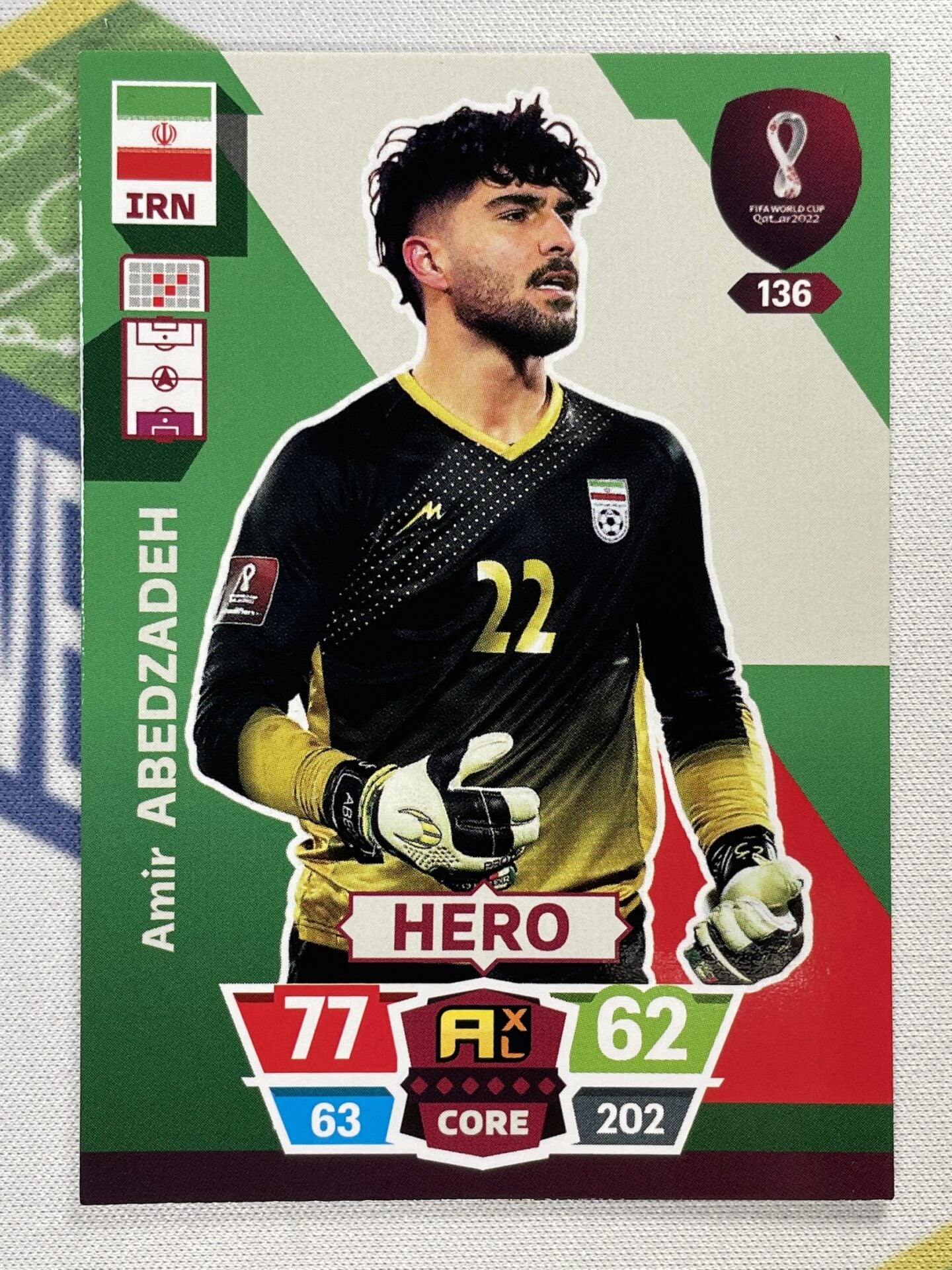 Amir Abedzadeh Iran Panini World Cup 2022 Adrenalyn XL Card