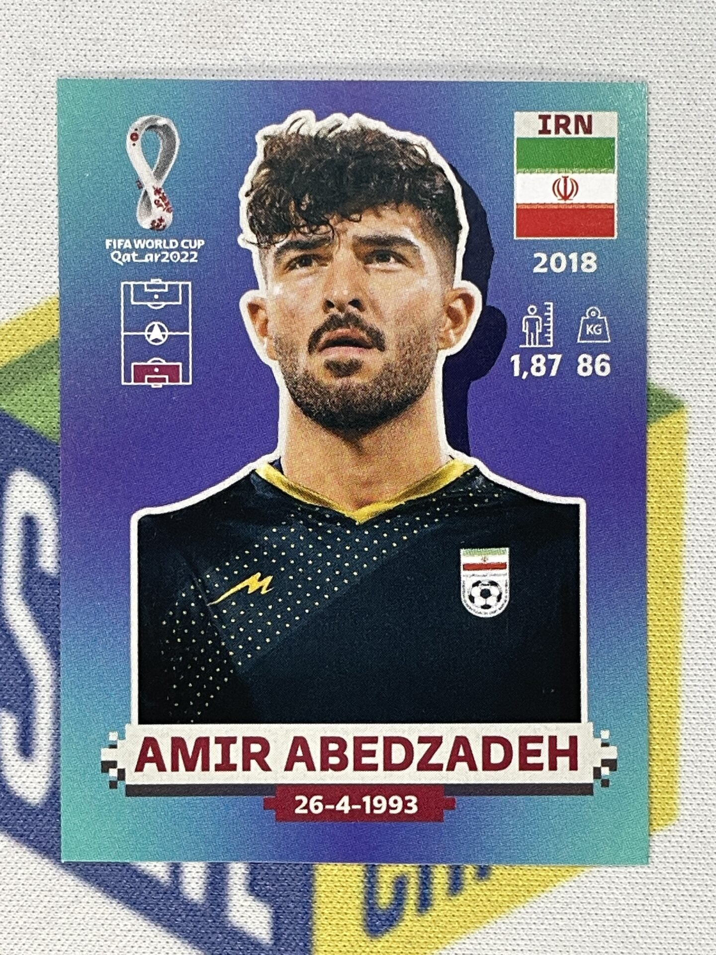 Amir Abedzadeh Iran Panini World Cup 2022 Qatar Stickers