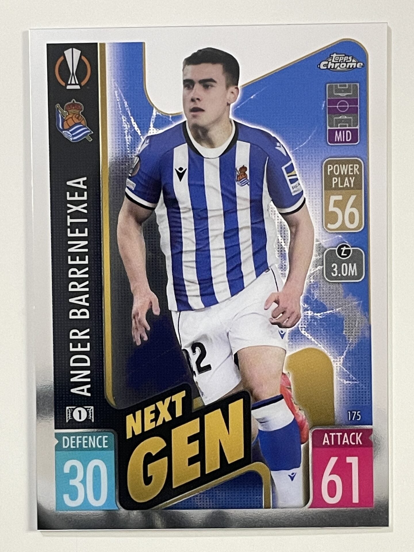 Ander Barrenetxea Next Gen Real Sociedad Topps Match Attax Chrome 2021 2022 Football Card