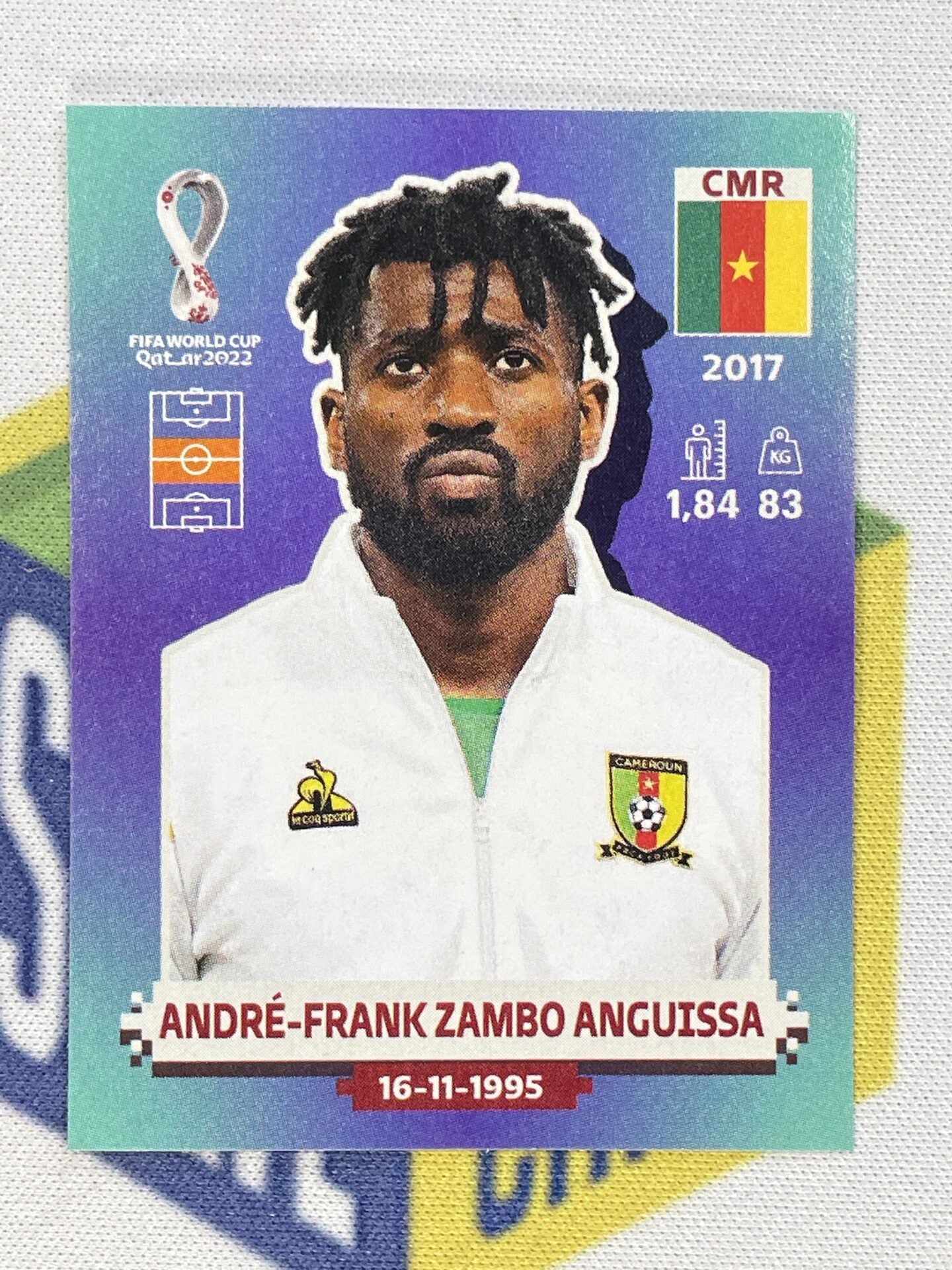 Andre-Frank Zambo Angueissa Cameroon Panini World Cup 2022 Qatar Stickers