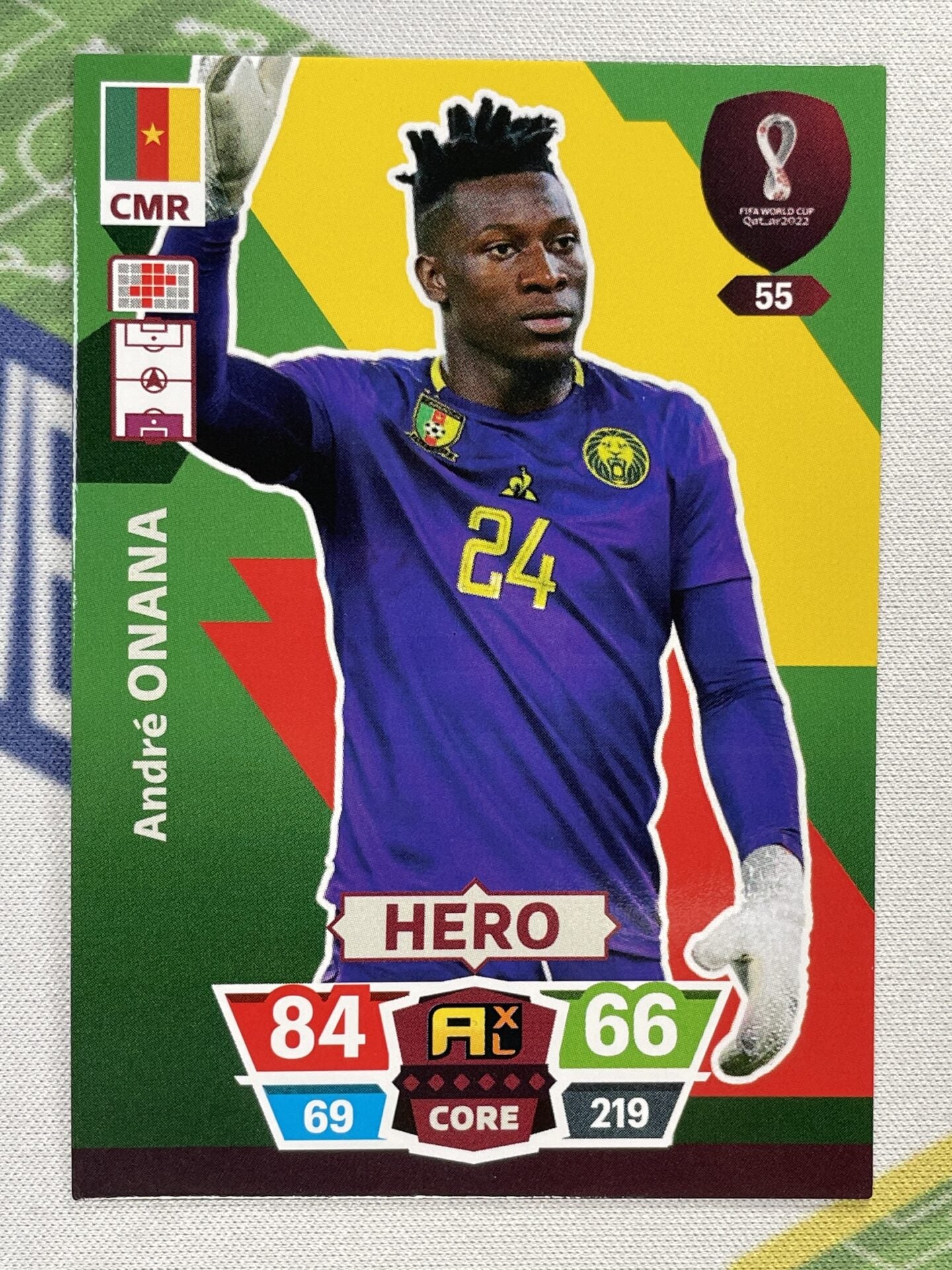 Andre Onana Cameroon Panini World Cup 2022 Adrenalyn XL Card