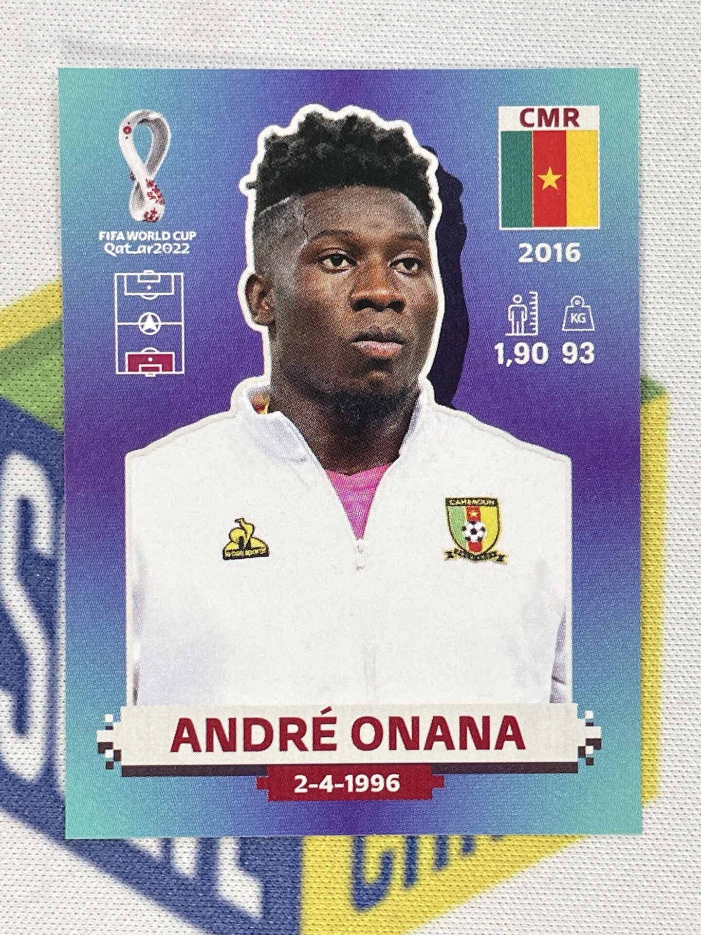 Andre Onana Cameroon Panini World Cup 2022 Qatar Stickers