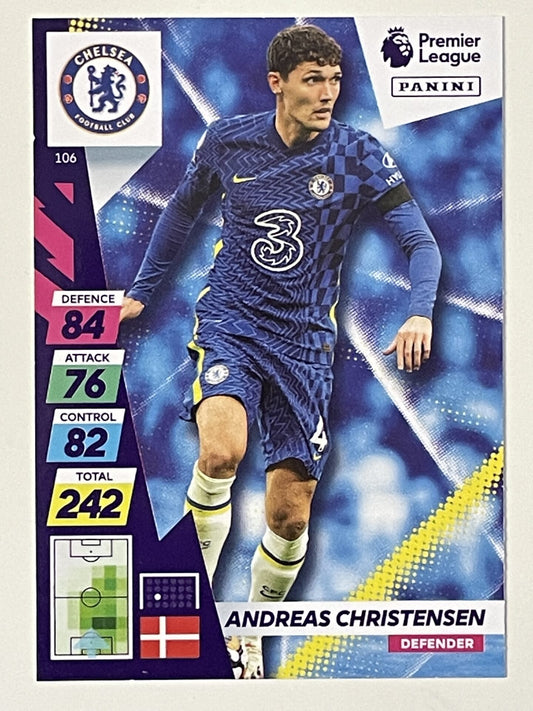 Andreas Christensen Chelsea Base Panini Adrenalyn XL PLUS Premier League 2021 2022