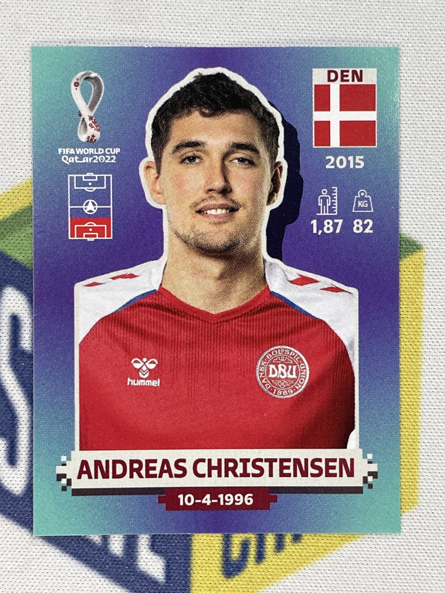 Andreas Christensen Denmark Panini World Cup 2022 Qatar Stickers