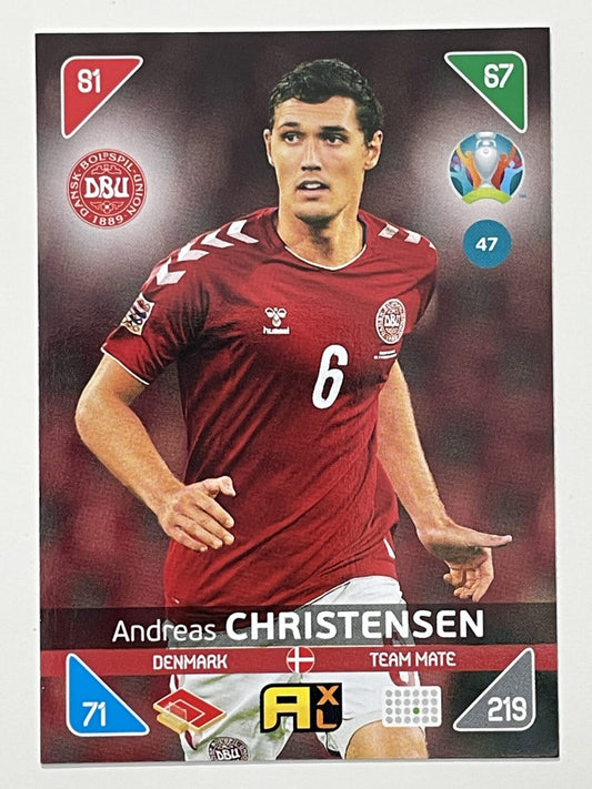 Andreas Christensen Team Mates (Denmark) Football Card &#8211; Euro 2020 Adrenalyn XL