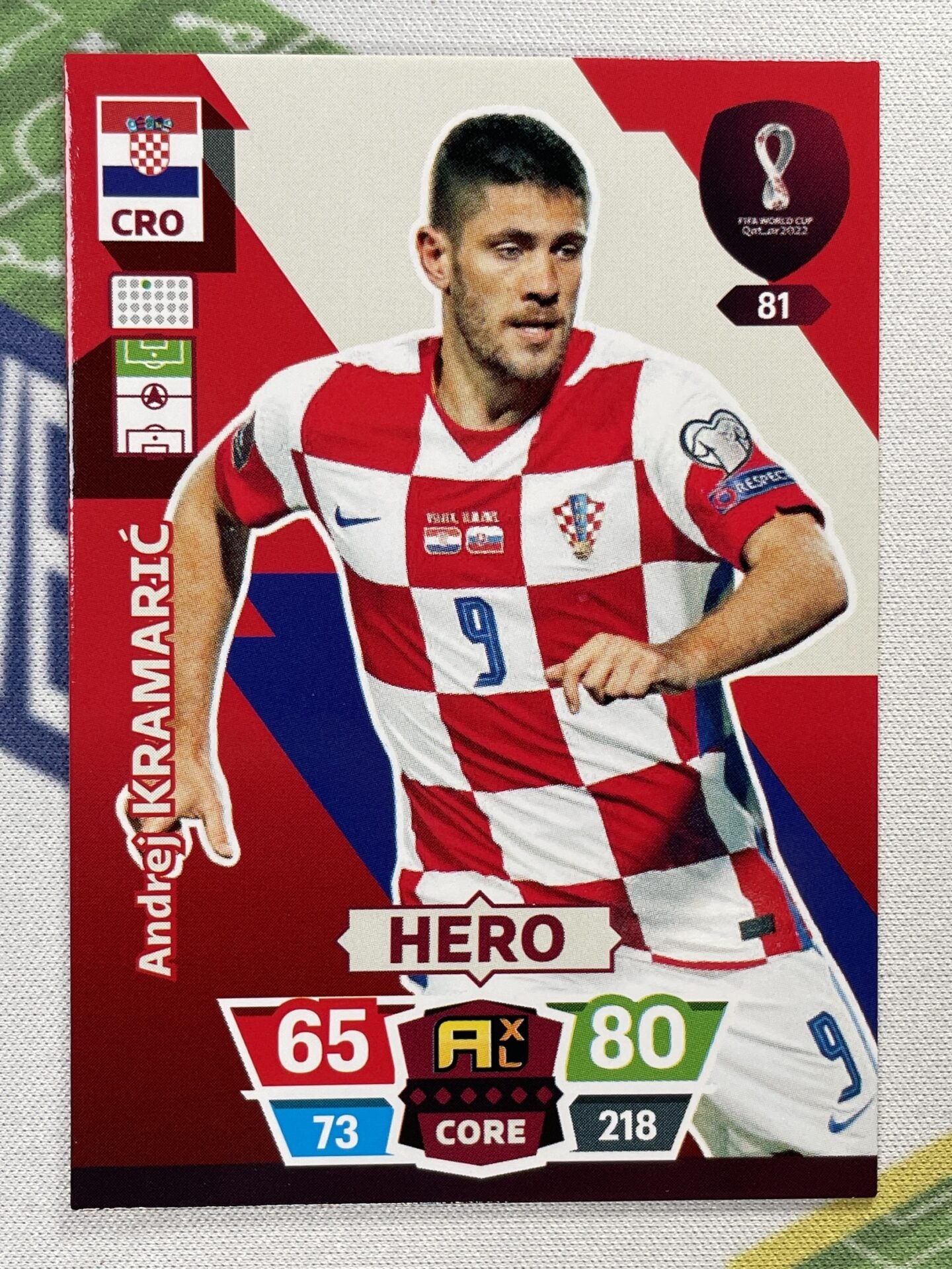 Andrej Kramaric Croatia Panini World Cup 2022 Adrenalyn XL Card