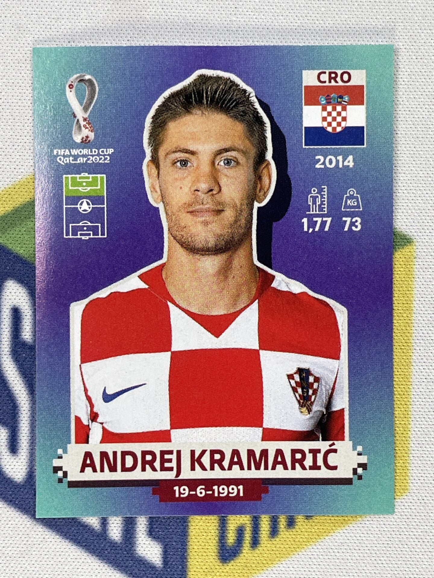 Andrej Kramaric Croatia Panini World Cup 2022 Qatar Stickers