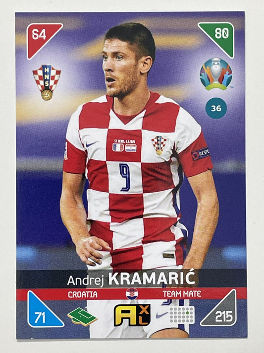 Andrej Kramaric Team Mates (Croatia) Football Card &#8211; Euro 2020 Adrenalyn XL