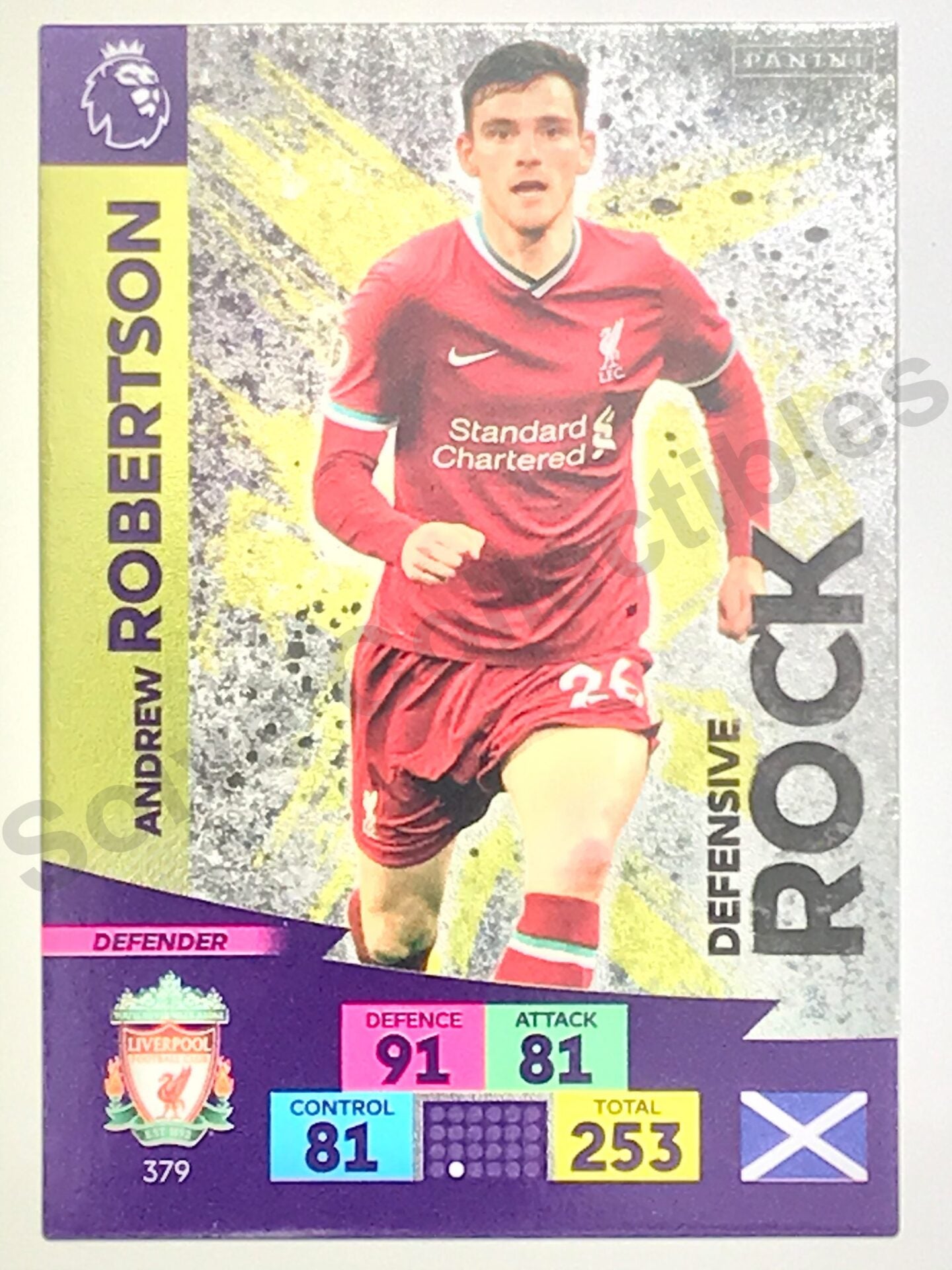 Andrew Robertson (Liverpool) &#8211; Defensive Rock Football Card &#8211; Premier League Adrenalyn XL 2020:21