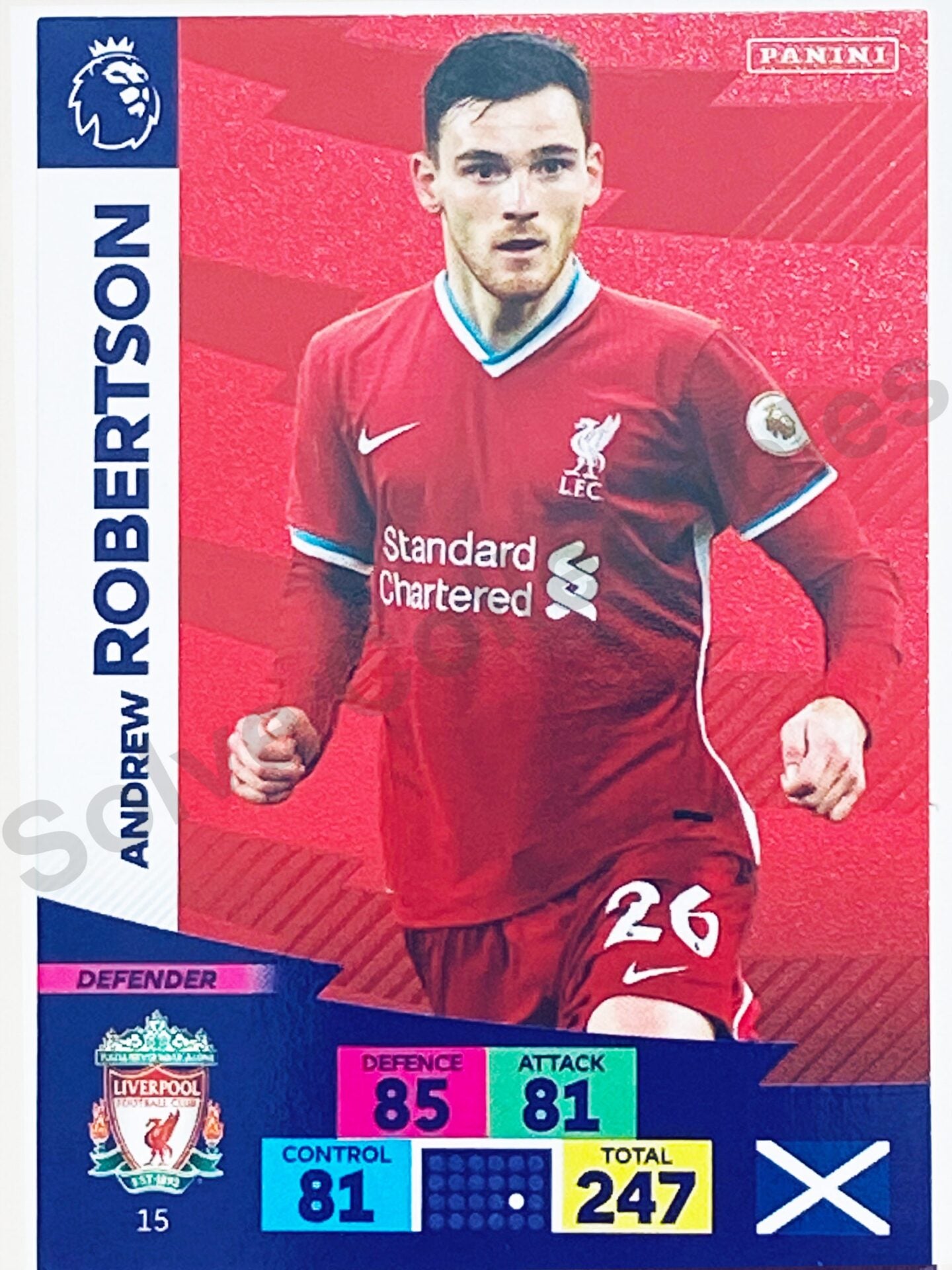 Andrew Robertson (Liverpool) Football Card &#8211; Premier League Adrenalyn XL 2020:21