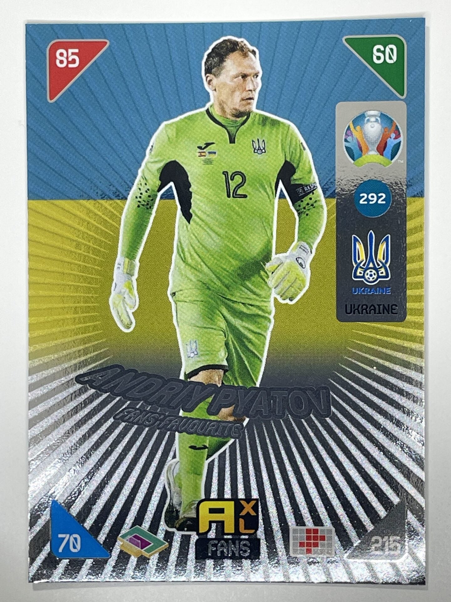 Andriy Pyatov Fans Favourties (Ukraine) Football Card &#8211; Euro 2020 Adrenalyn XL