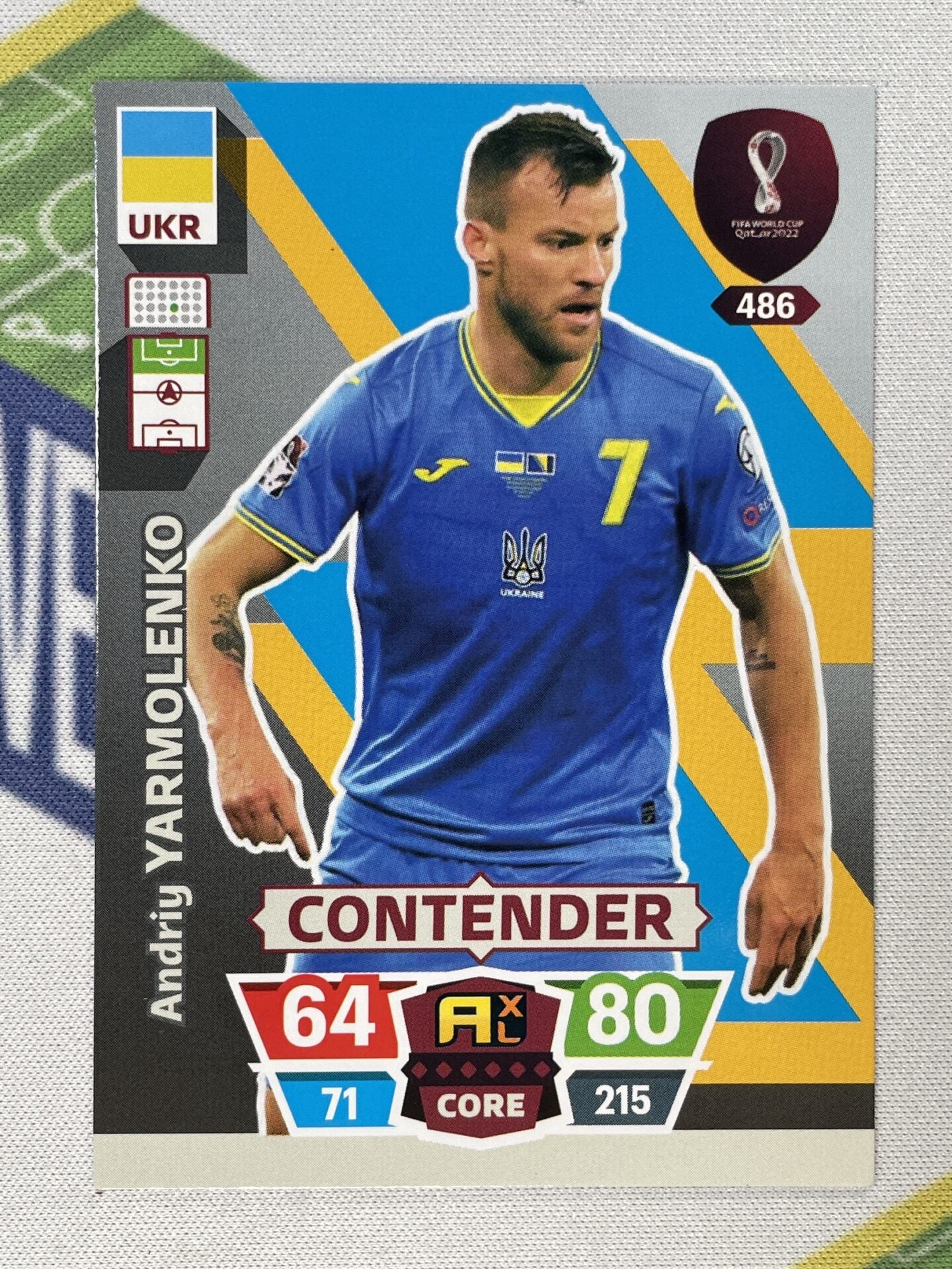 Andriy Yarmolenko Ukraine Panini World Cup 2022 Adrenalyn XL Card