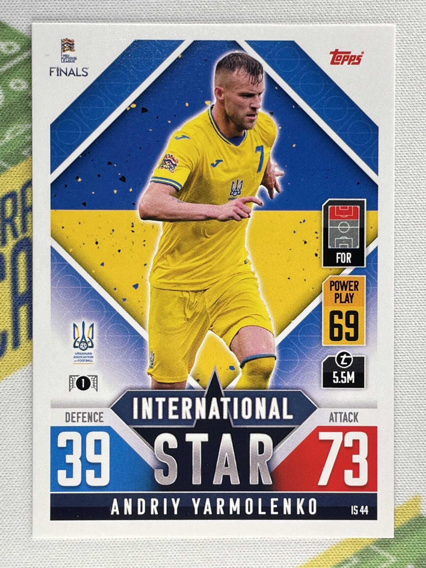 Andriy Yarmolenko Ukraine Topps Match Attax 101 Road to Nations League 2022 Card