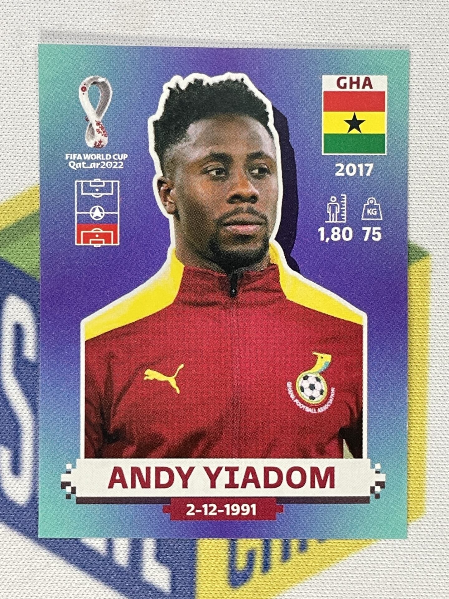 Andy Yiadom Ghana Panini World Cup 2022 Qatar Stickers