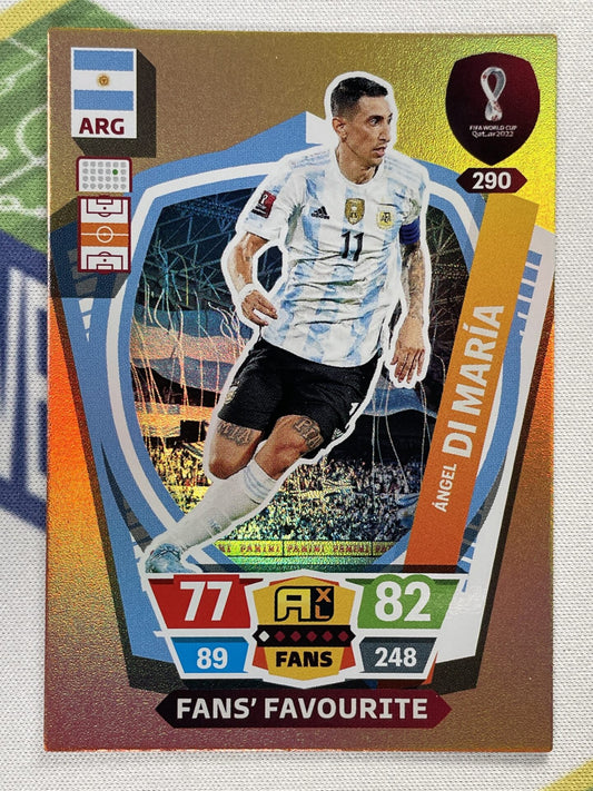 Angel Di Maria Argentina Panini World Cup 2022 Adrenalyn XL Card