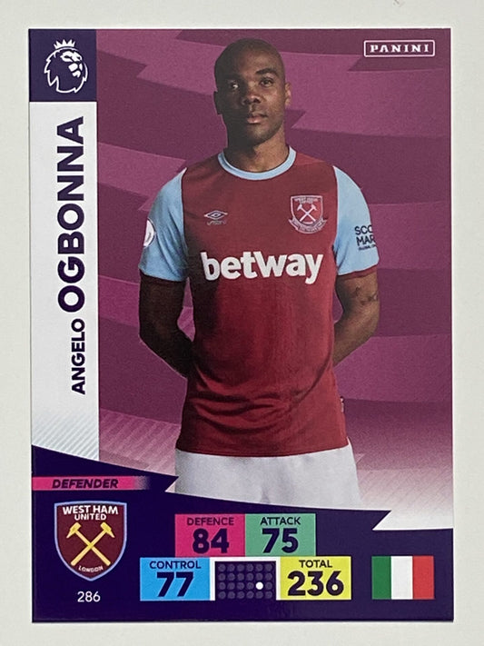 Angelo Ogbonna (West Ham) Football Card &#8211; Premier League Adrenalyn XL 2020:21