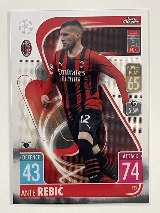 Ante Rebic AC Milan Topps Match Attax Chrome 2021 2022 Football Card