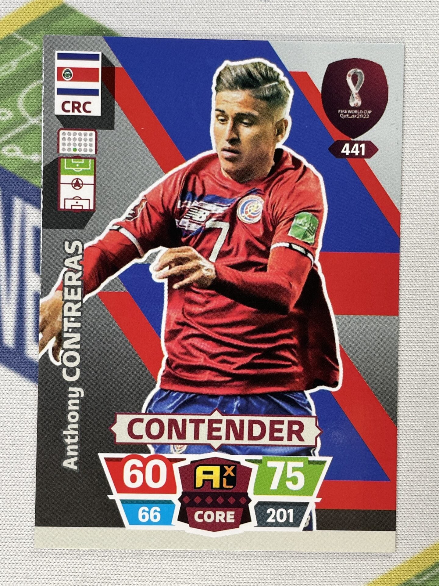 Anthony Contreras Costa Rica Panini World Cup 2022 Adrenalyn XL Card