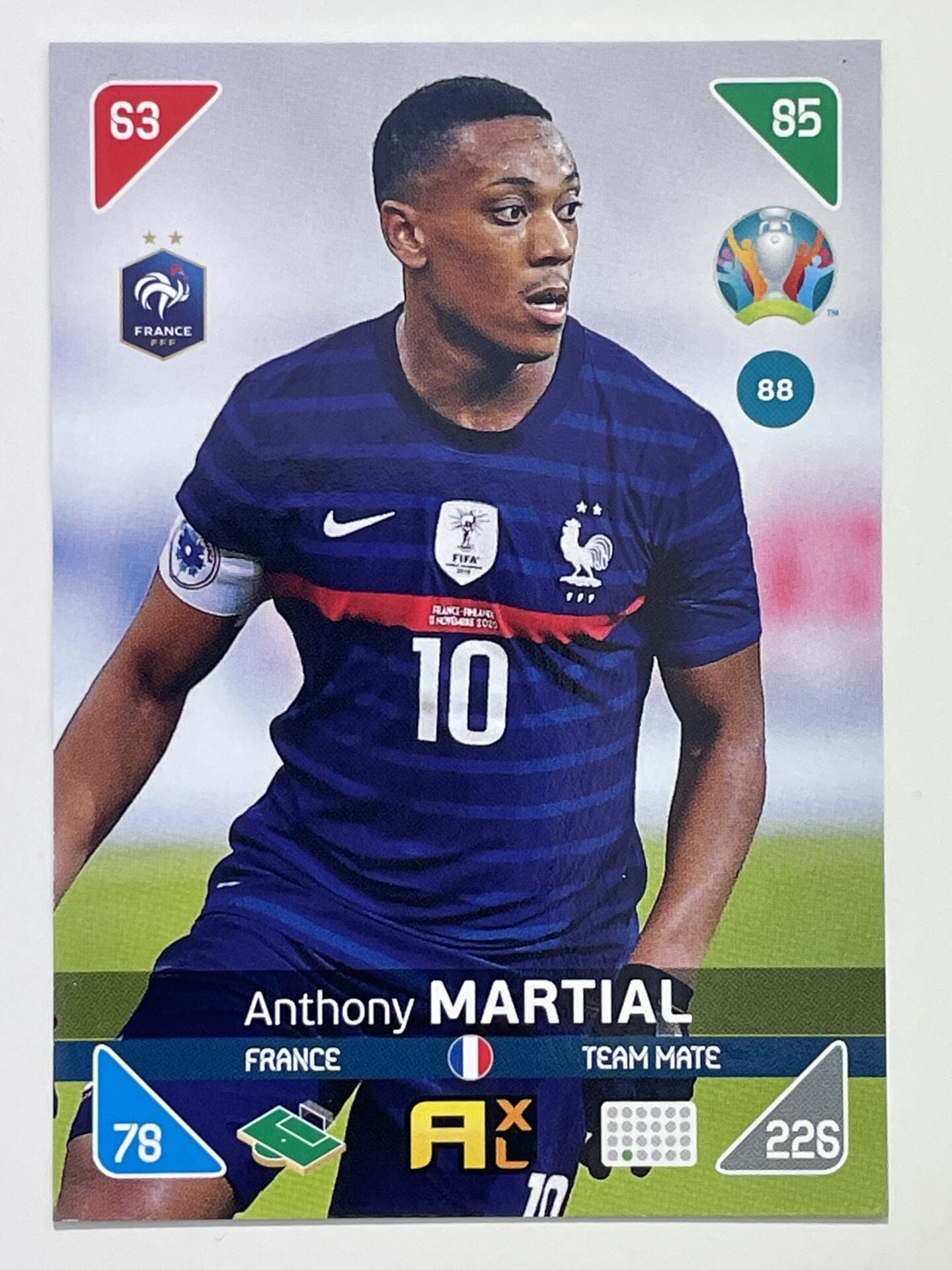 Anthony Martial Team Mates (France) Football Cards &#8211; Euro 2020 Adrenalyn XL