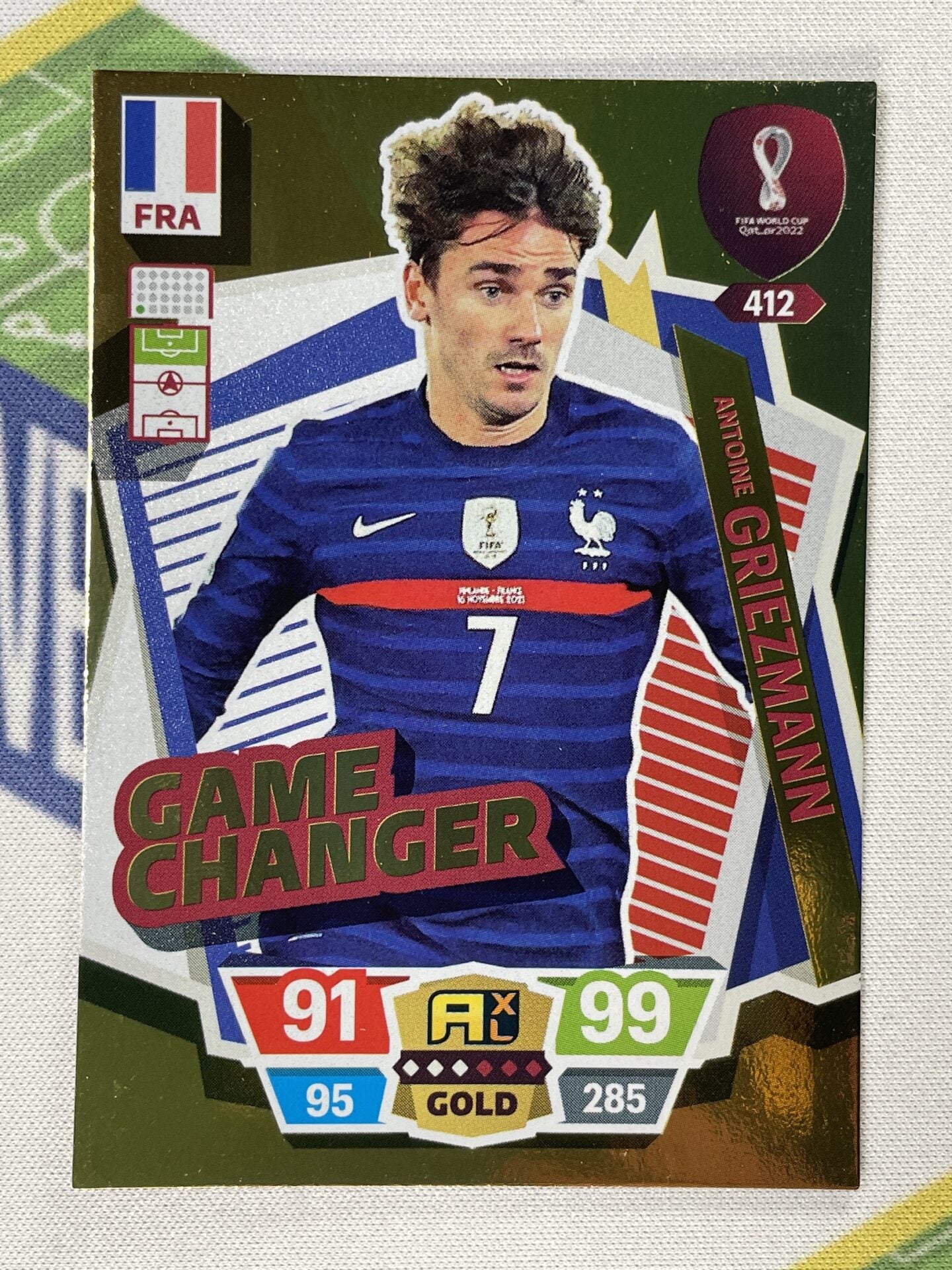 Antoine Griezmann France Game Changer Panini World Cup 2022 Adrenalyn XL Card