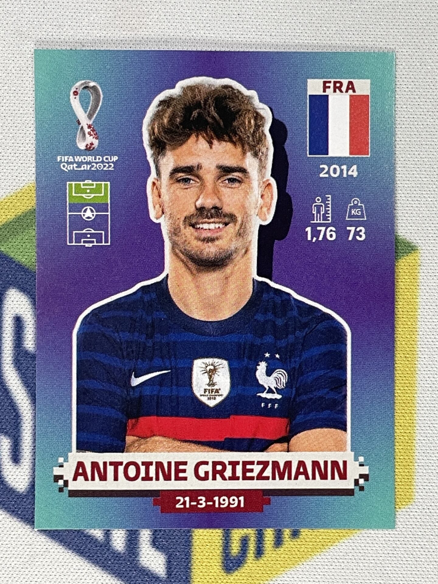 Antoine Griezmann France Panini World Cup 2022 Qatar Stickers