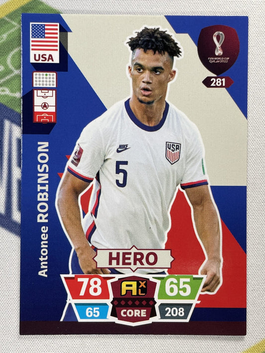 Antonee Robinson USA Panini World Cup 2022 Adrenalyn XL Card