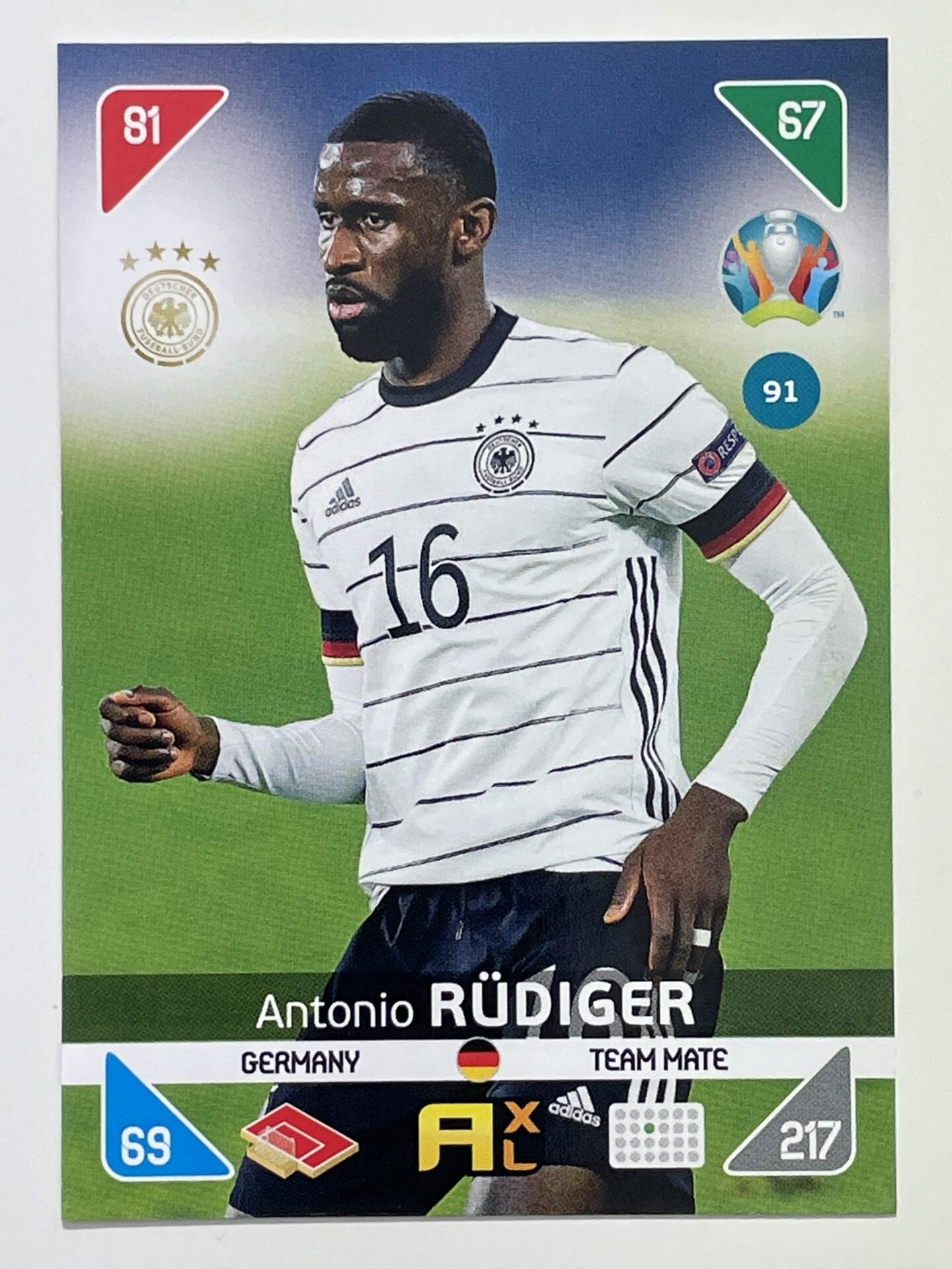 Antonio Rudiger Team Mates (Germany) Football Cards &#8211; Euro 2020 Adrenalyn XL