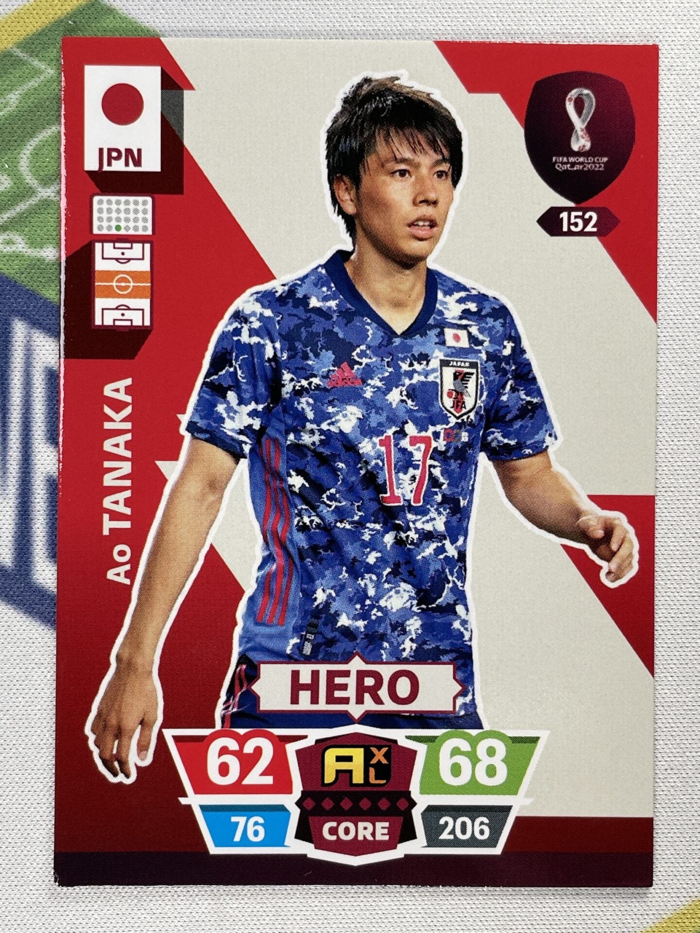 Ao Tanaka Japan Panini World Cup 2022 Adrenalyn XL Card