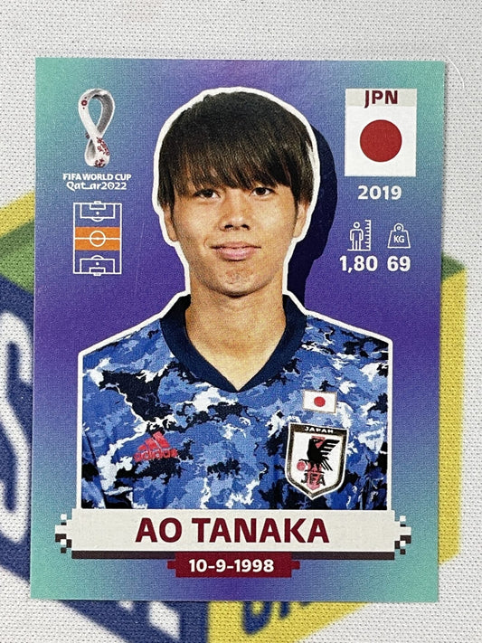 Ao Tanaka Japan Panini World Cup 2022 Qatar Stickers