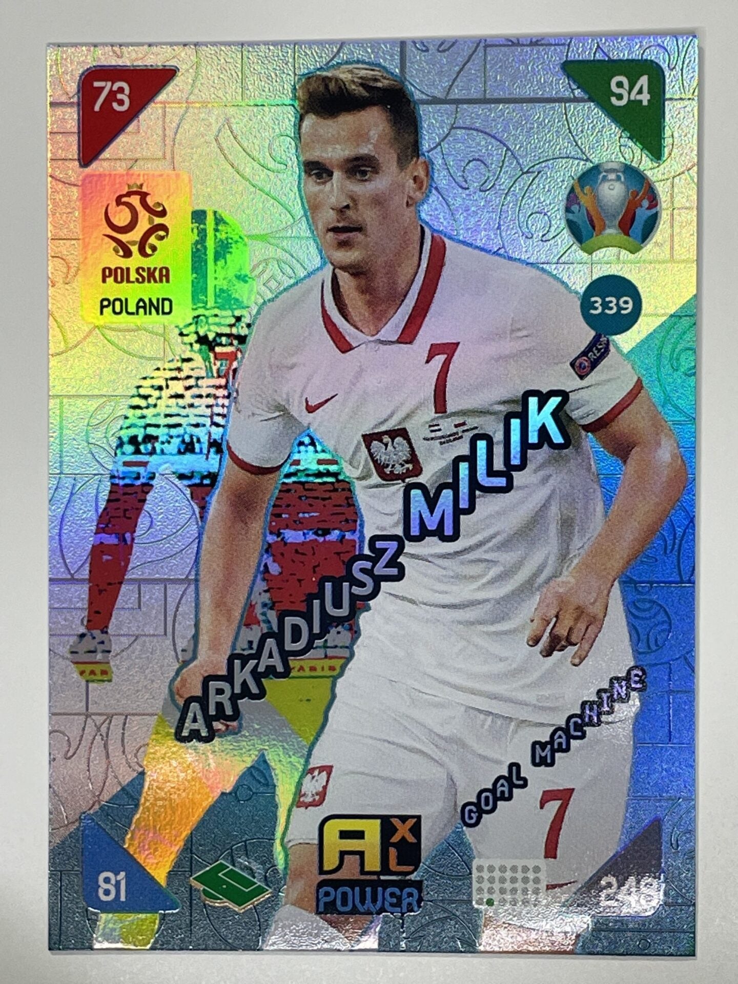 Arkadiusz Milik Goal Machines (Poland) Football Card &#8211; Euro 2020 Adrenalyn XL