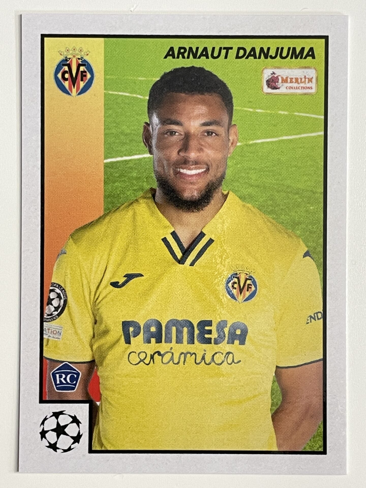 Arnaut Danjuma Villareal Base Topps Merlin Heritage 97 UEFA Champions League Card