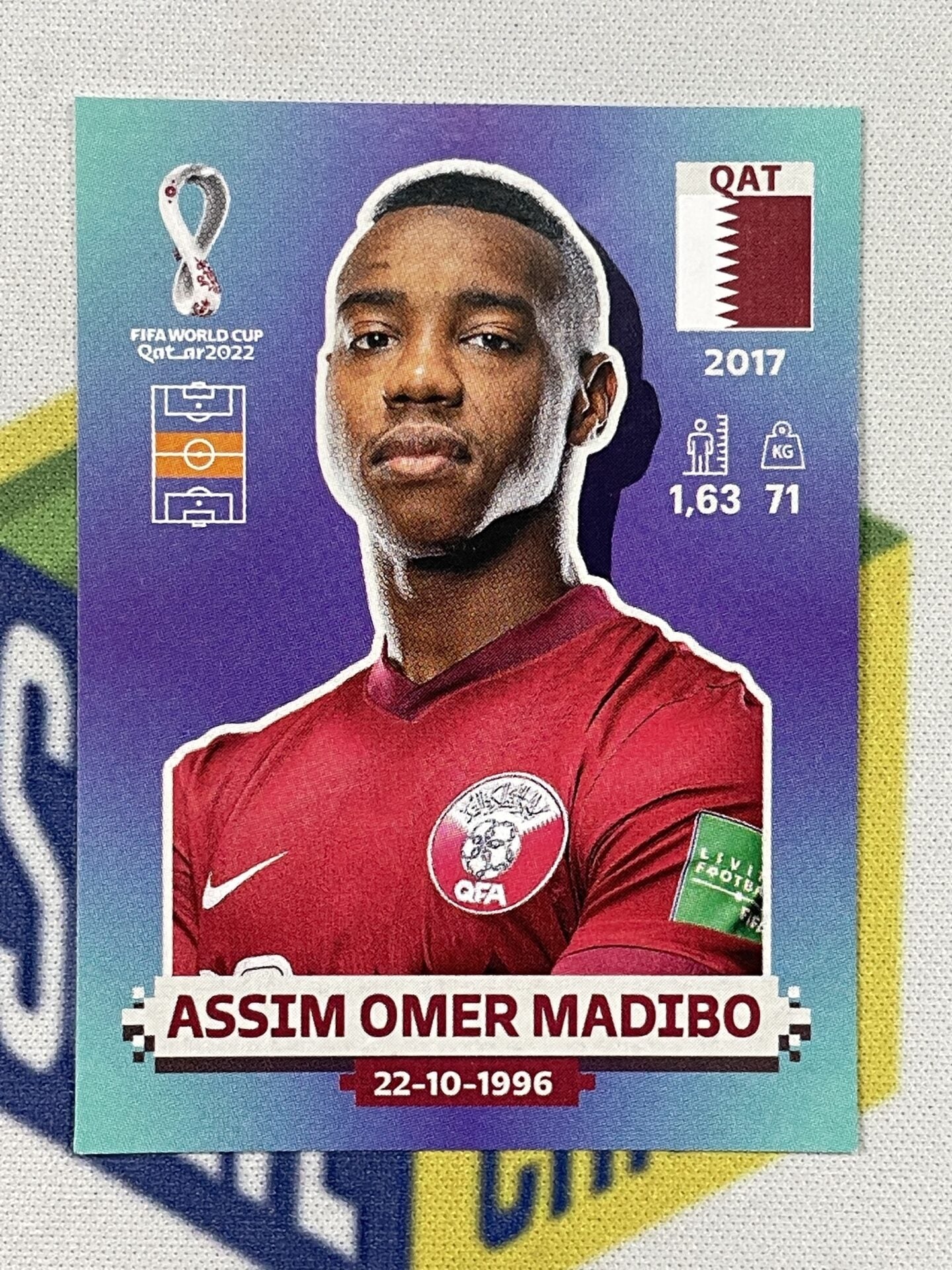 Assim Omer Madibo Qatar Panini World Cup 2022 Qatar Stickers