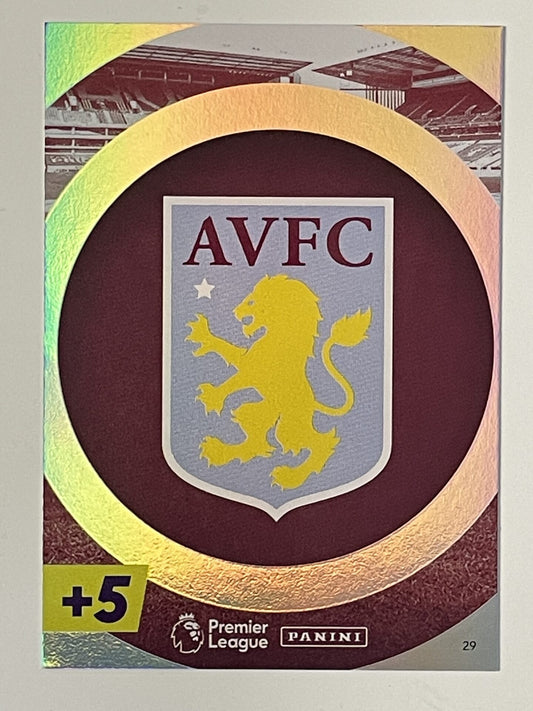 Aston Villa Club Badge Panini Adrenalyn XL PLUS Premier League 2021 2022