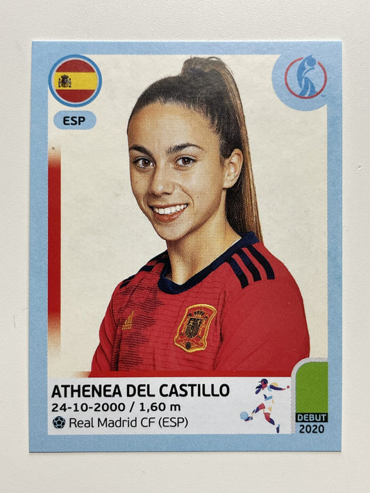 Athenea Del Castillo Spain Base Panini Womens Euro 2022 Stickers Collection