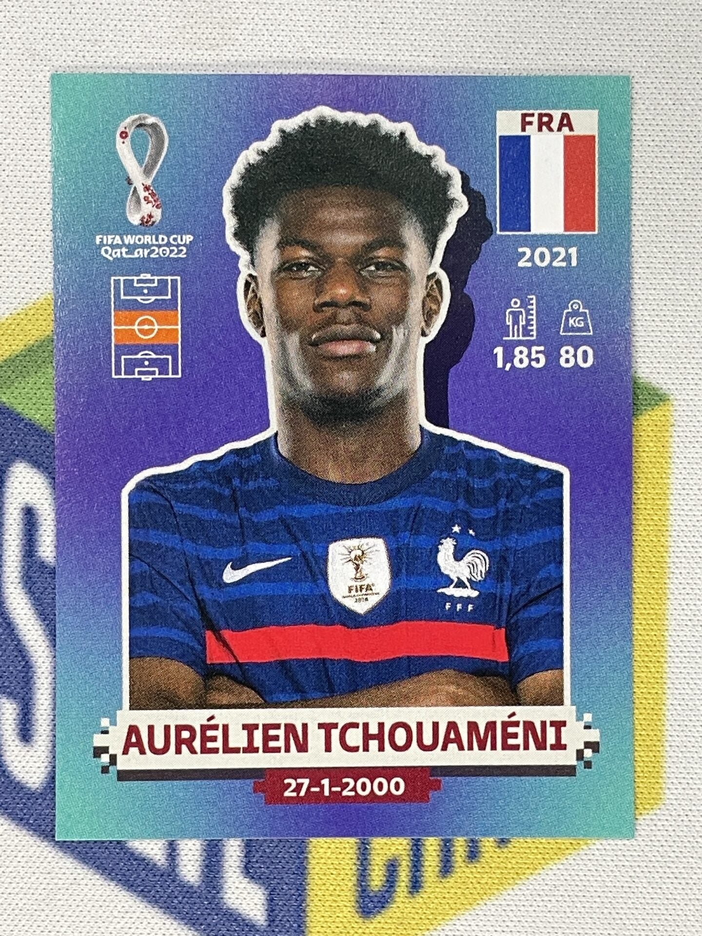 Aurelien Tchouameni France Panini World Cup 2022 Qatar Stickers