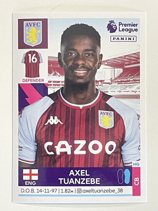 Axel Tuanzebe Aston Villa Panini Premier League 2022 Football Sticker