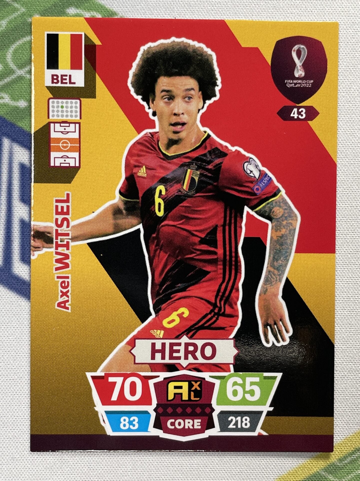 Axel Witsel Belgium Panini World Cup 2022 Adrenalyn XL Card