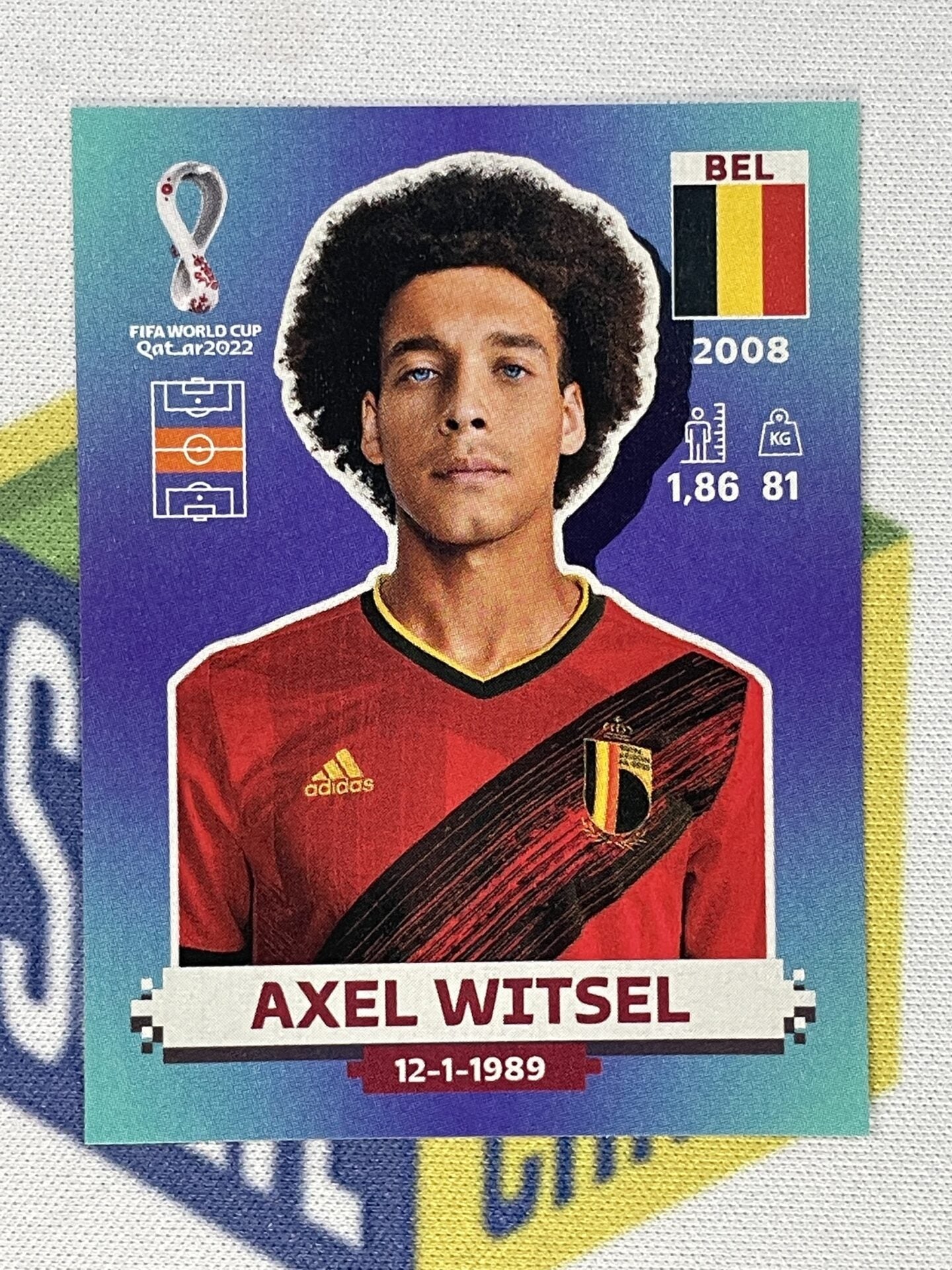 Axel Witsel Belgium Panini World Cup 2022 Qatar Stickers